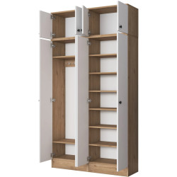 Шкаф Mirage Meble EA146 (Walnut/White) Thumb