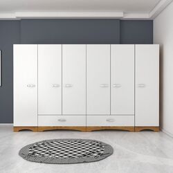 Dulap Mirage Meble F4 M25 M (Walnut/White)