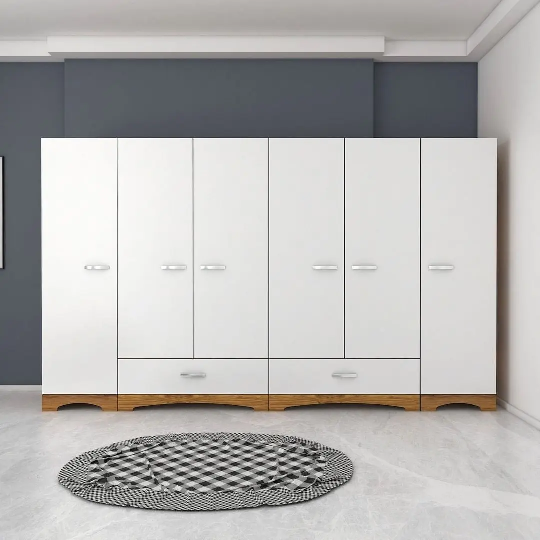 Dulap Mirage Meble F4 M25 M (Walnut/White)