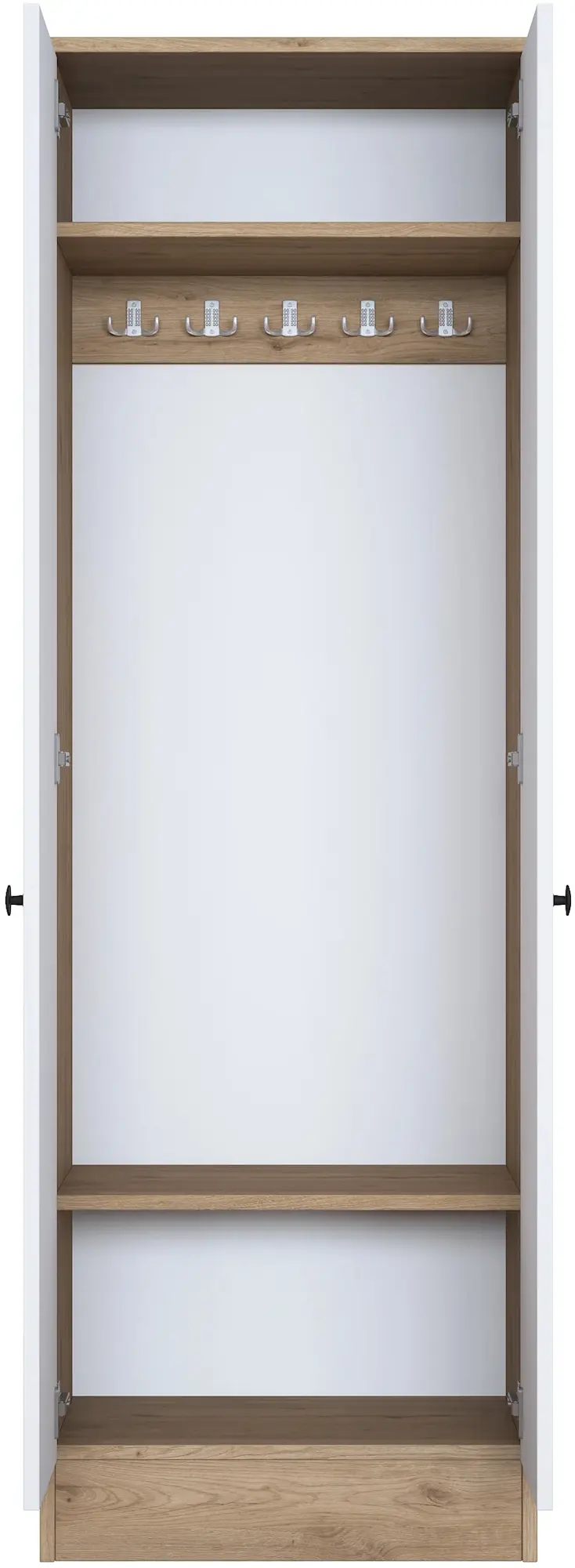 Шкаф Mirage Meble P6 M14 (White/Walnut)