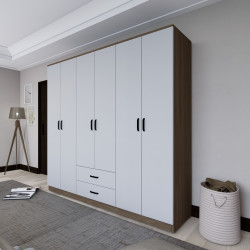 Dulap Mirage Meble Yaman 1600-64 (Walnut/White) Thumb