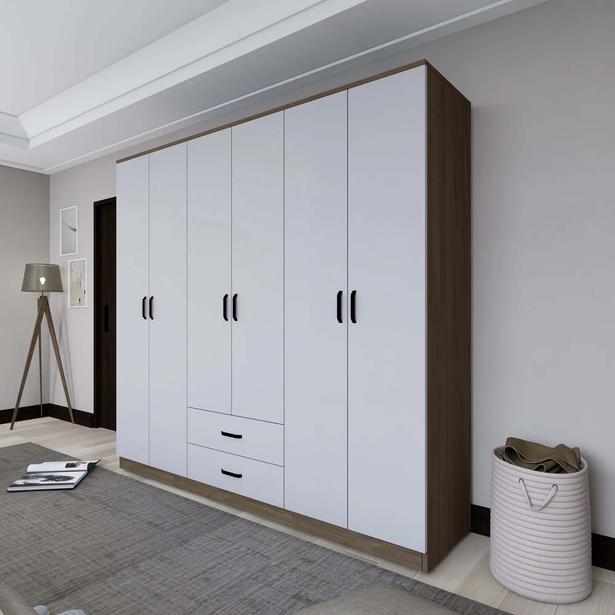 Dulap Mirage Meble Yaman 1600-64 (Walnut/White) - 2