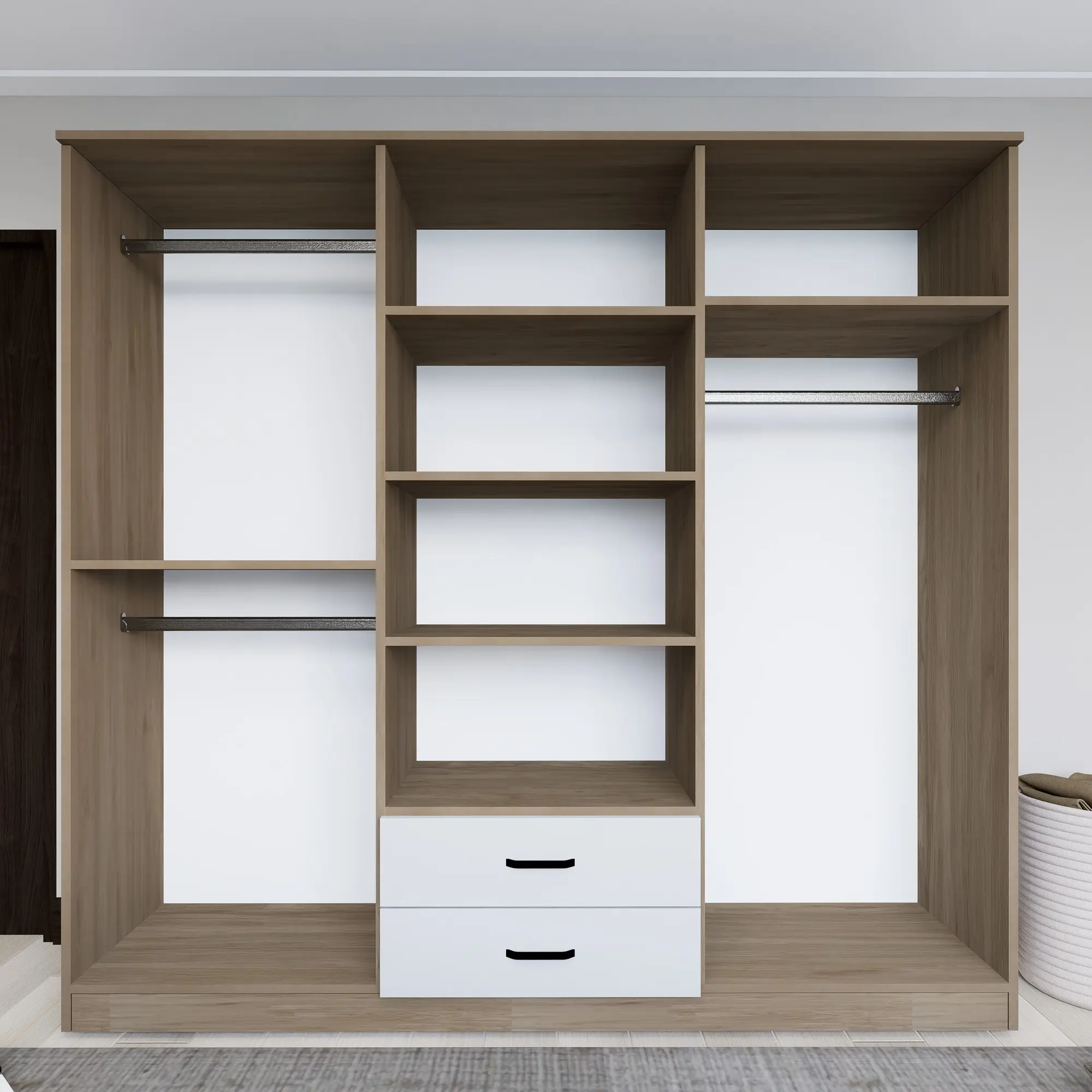 Dulap Mirage Meble Yaman 1600-64 (Walnut/White) - 3