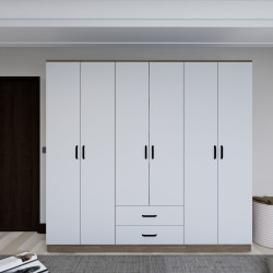 Dulap Mirage Meble Yaman 1600-64 (Walnut/White)