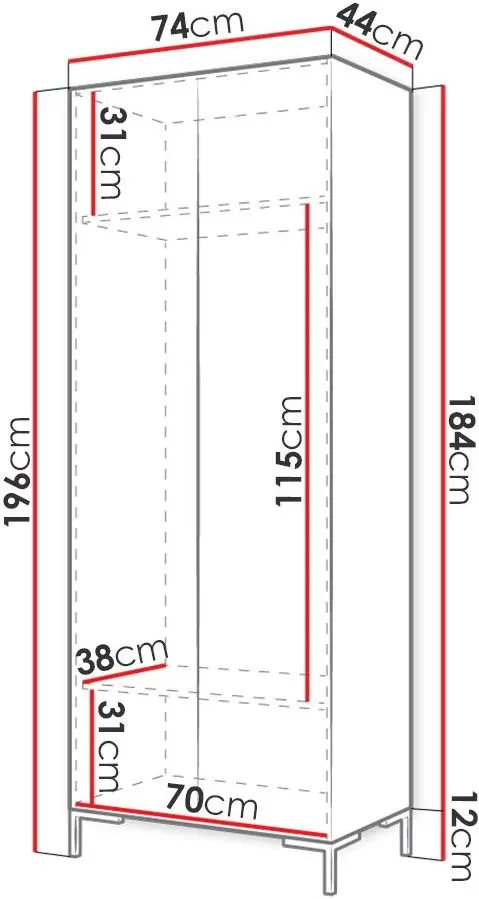 Dulap Mirjan24 Frunofta/Zilion (Black) - 3