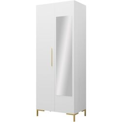 Dulap Mirjan24 Frunofta/Zilion cu oglinda (White)