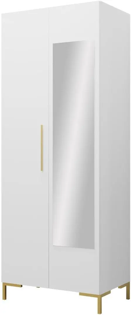 Dulap Mirjan24 Frunofta/Zilion cu oglinda (White)