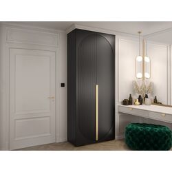 Dulap Mirjan24 Lewiosan 5/Manhattan Ryfel V 100 (Black/Gold)