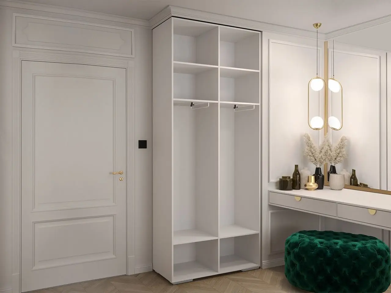 Dulap Mirjan24 Lewiosan 5/Manhattan Ryfel V 100 (Black/Gold) - 4