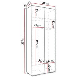 Dulap Mirjan24 Lewiosan 5/Manhattan Ryfel V 100 (White/Gold) Thumb