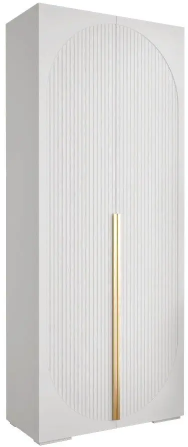 Dulap Mirjan24 Lewiosan 5/Manhattan Ryfel V 100 (White/Gold) - 3