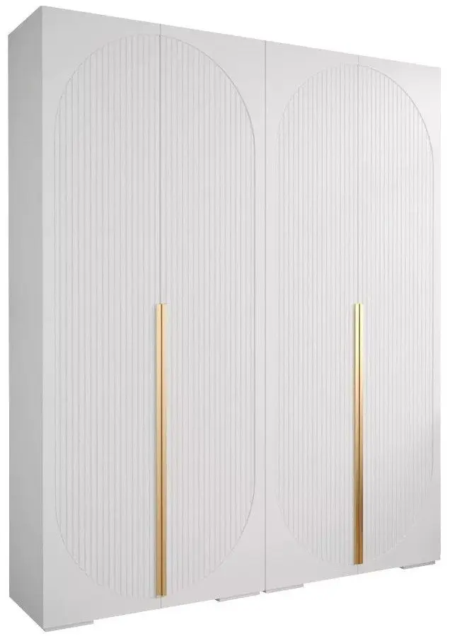 Dulap Mirjan24 Lewiosan 5/Manhattan Ryfel V 200 (White/Gold)