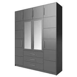 Dulap Mirjan24 Lily/Bali D4 cu modul (Graphite)