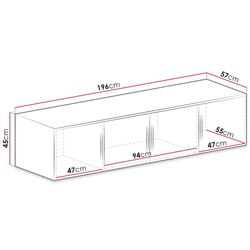 Dulap Mirjan24 Lily/Bali D4 cu modul (Graphite) Thumb