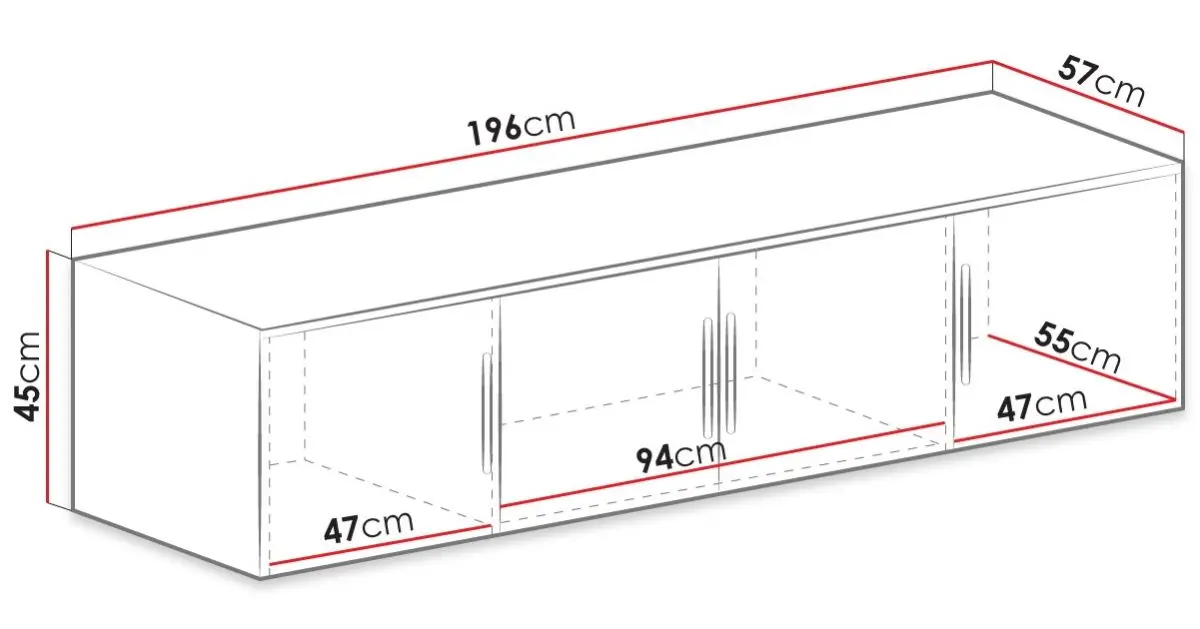 Dulap Mirjan24 Lily/Bali D4 cu modul (Graphite) - 5