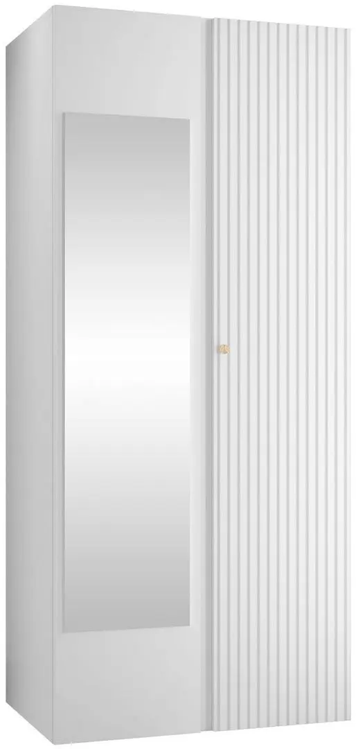 Шкаф Mirjan24 Towiro Slim 2D/Orion с зеркалом (White)