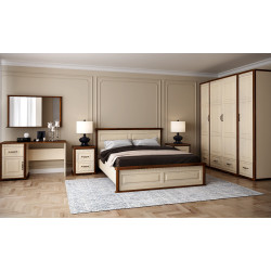 Dulap МЛ-Мебель Marsel №04 205.2cm (Cream/Country Oak) Thumb