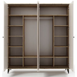 Dulap МЛ-Мебель Oskar №10 200m (Craft Oak Gray/Florence Oak) Thumb