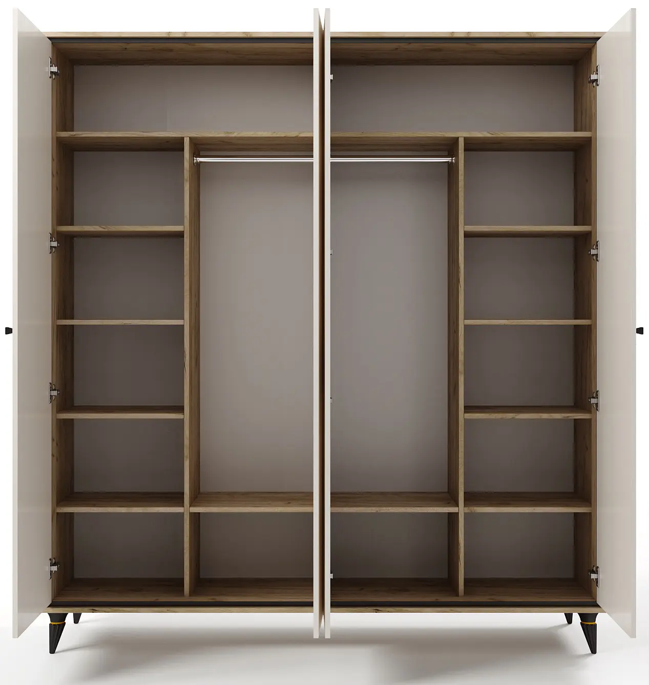 Dulap МЛ-Мебель Oskar №10 200m (Craft Oak Gray/Florence Oak) - 3