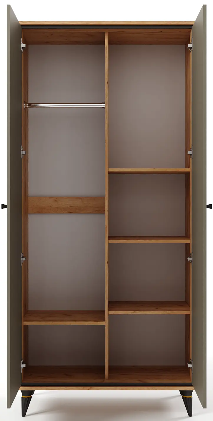 Dulap МЛ-Мебель Oskar №3 100m (Craft Oak Gray/Florence Oak) - 3