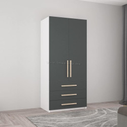 Шкаф Mobildor Smart-Home полки/ящики 0.90x0.56x2.0 (White/Anthracite)