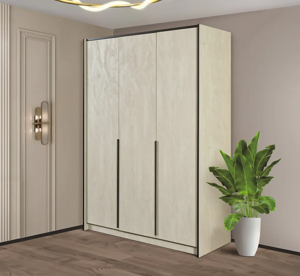 Dulap Modern Alex 150cm (Silk Stone)