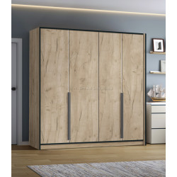 Dulap Modern Alex 200cm (Craft Oak Gray)