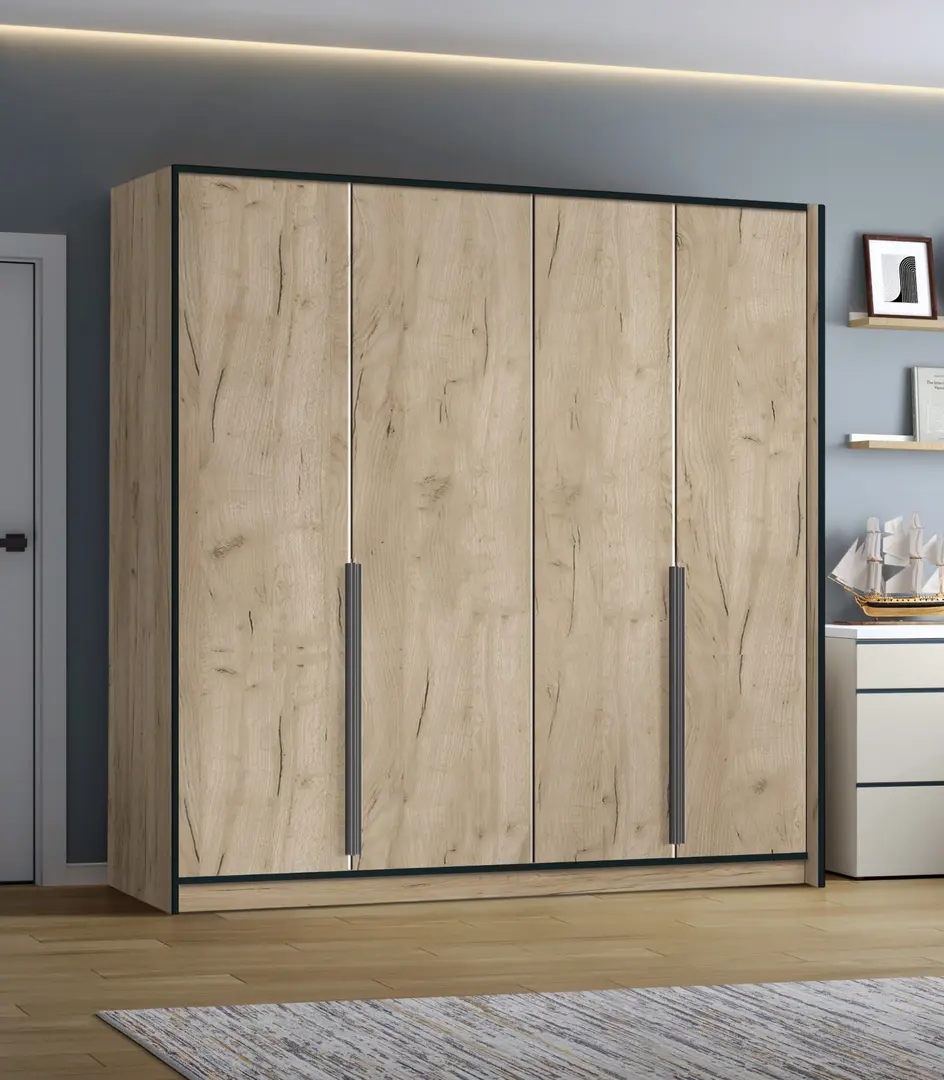 Dulap Modern Alex 200cm (Craft Oak Gray)