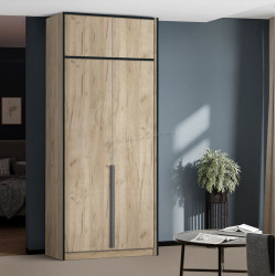 Dulap Modern Alex mezanin 100cm (Craft Oak Gray)