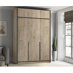 Dulap Modern Alex mezanin 150cm (Craft Oak Gray)