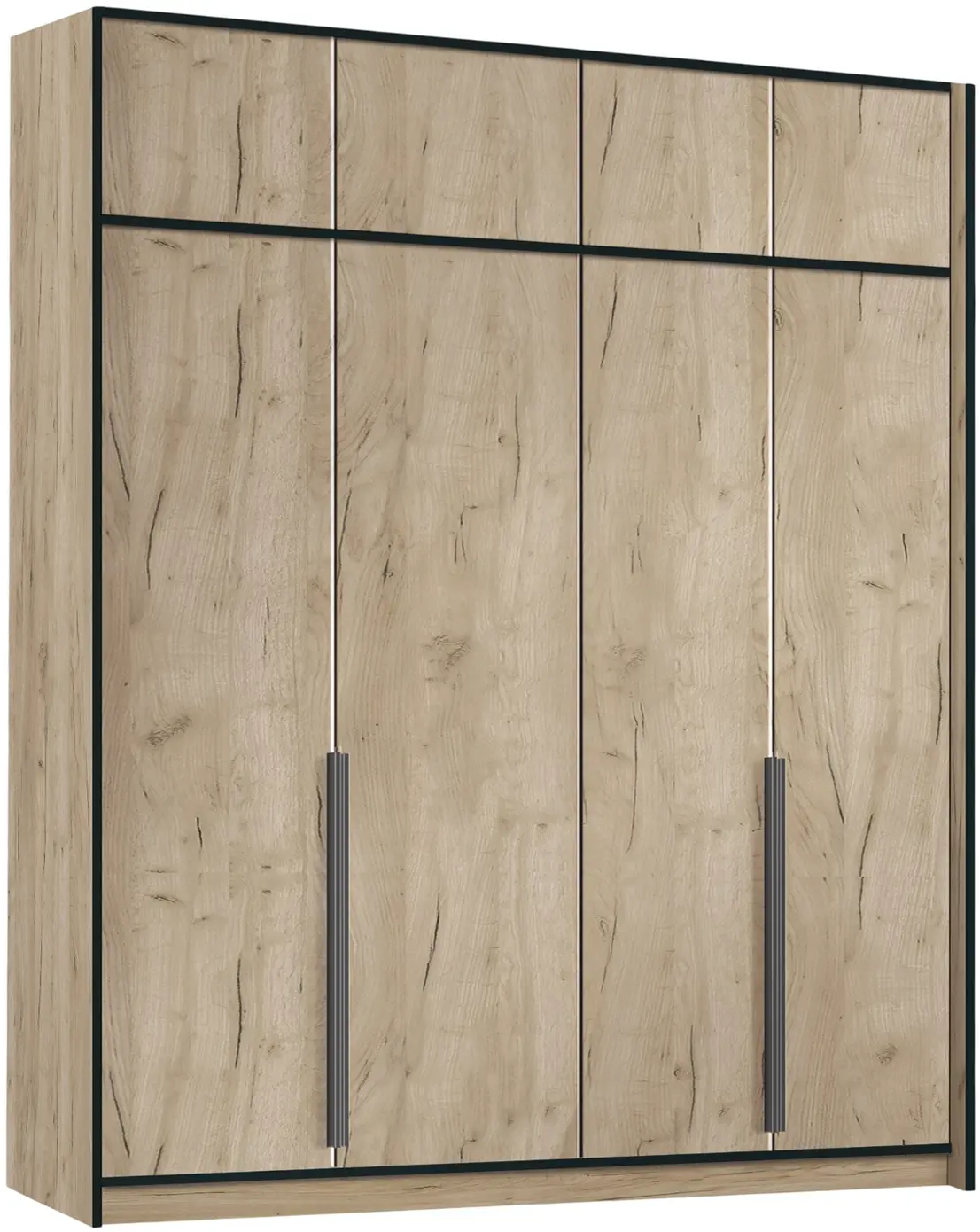 Dulap Modern Alex mezanin 200cm (Craft Oak Gray)