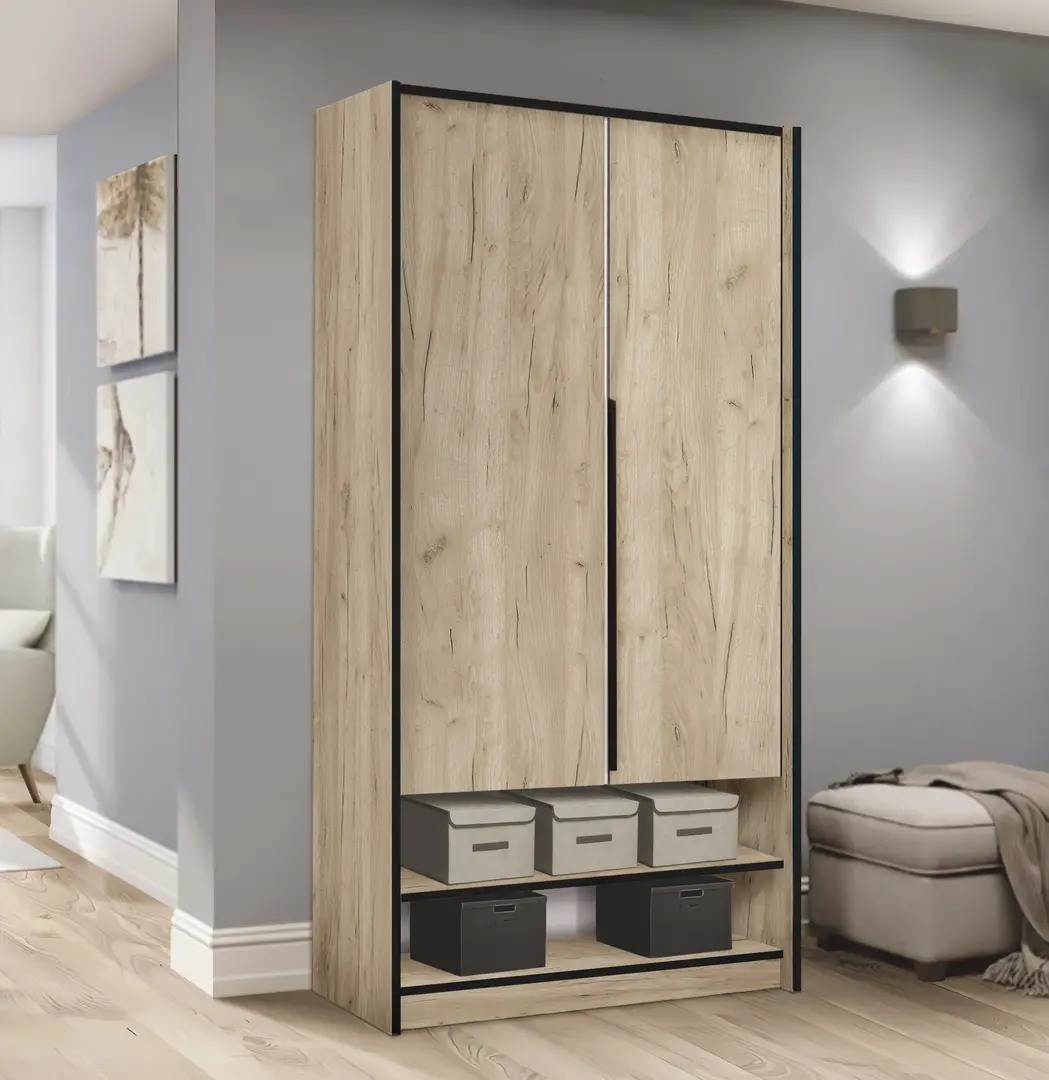 Dulap Modern Alex nisa 100cm (Craft Oak Gray)