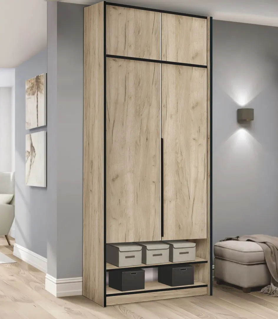 Dulap Modern Alex nisa/mezanin 100cm (Craft Oak Gray)