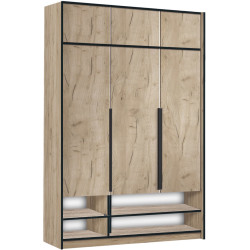 Dulap Modern Alex nisa/mezanin 150cm (Craft Oak Gray) Thumb