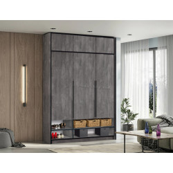 Dulap Modern Alex nisa/mezanin 150cm (Iron Stone)