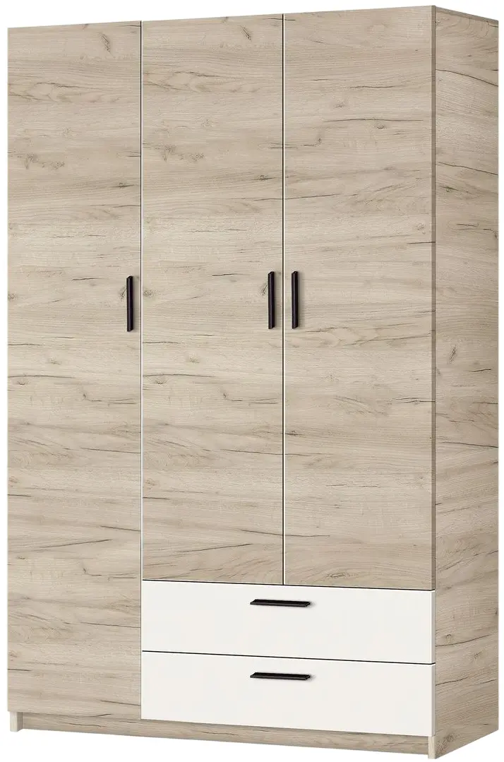 Шкаф Modern Andi 120cm (Craft Oak Gray/White) - 2
