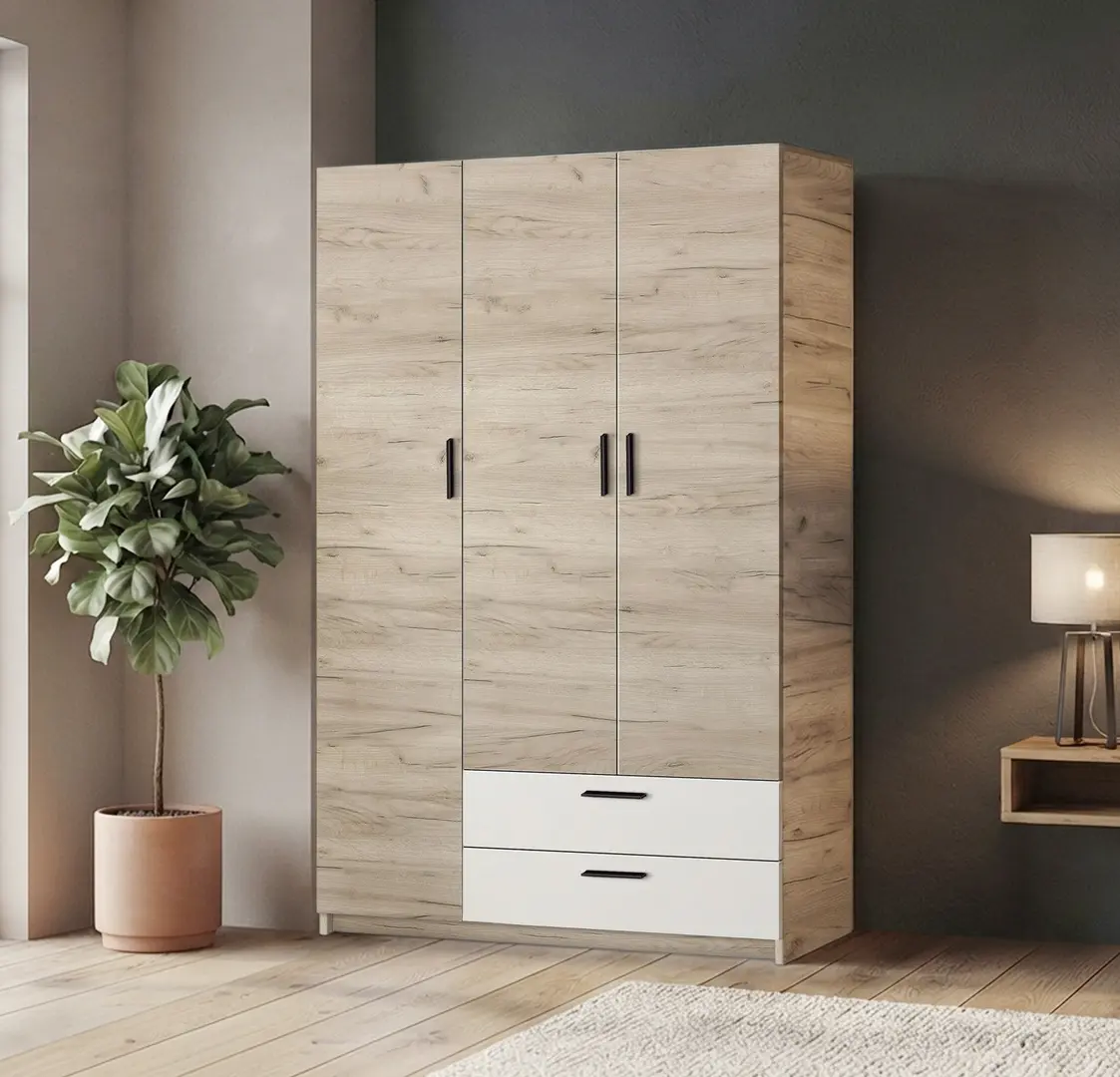 Шкаф Modern Andi 120cm (Craft Oak Gray/White)