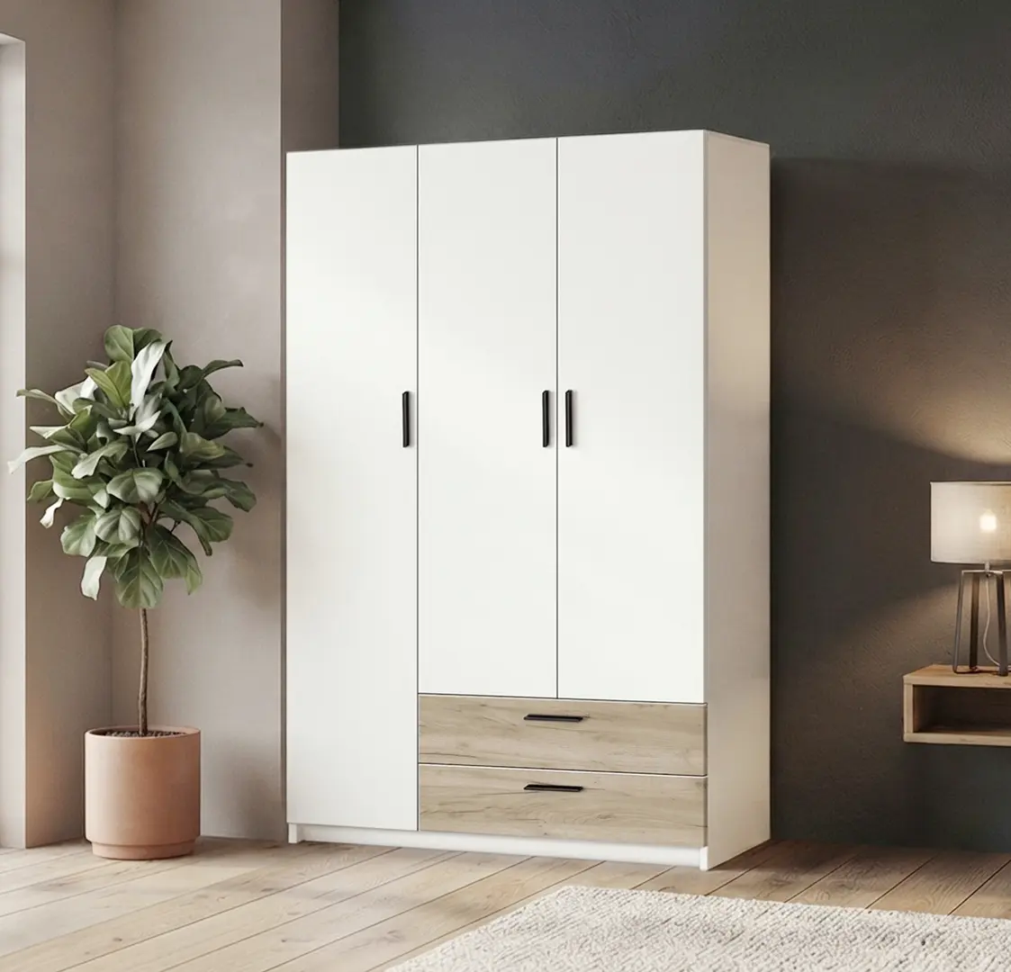 Шкаф Modern Andi 120cm (White/Craft Oak Gray)