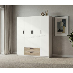 Шкаф Modern Andi 160cm (White/Craft Oak Gray)