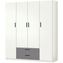 Шкаф Modern Andi 160cm (White/Slate Gray) Thumb