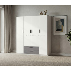 Шкаф Modern Andi 160cm (White/Slate Gray)