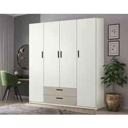 Шкаф Modern Andi 160cm (White/Cashmere)