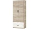 Dulap Modern Andi 80cm (Craft Oak Gray/White)