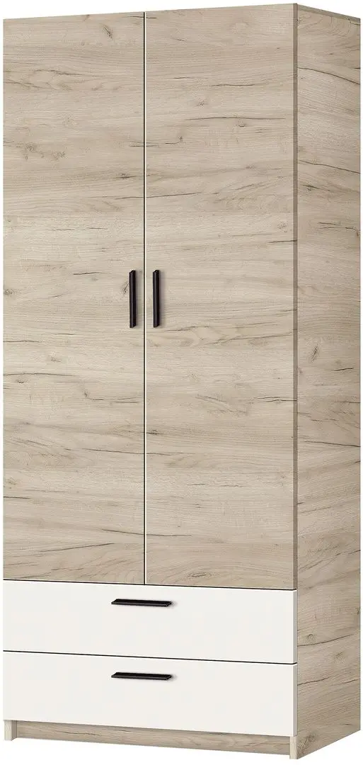 Шкаф Modern Andi 80cm (Craft Oak Gray/White)