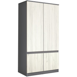 Шкаф Modern Komfi 100cm (Slate Gray/Craft Oak White) Thumb