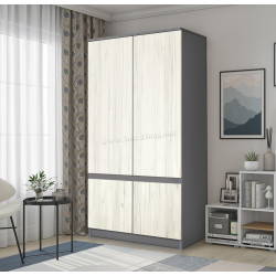 Dulap Modern Komfi 100cm (Slate Gray/Craft Oak White)