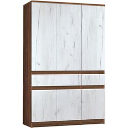 Dulap Modern Komfi 120cm (Brandy Castello Oak/Craft Oak White) Thumb