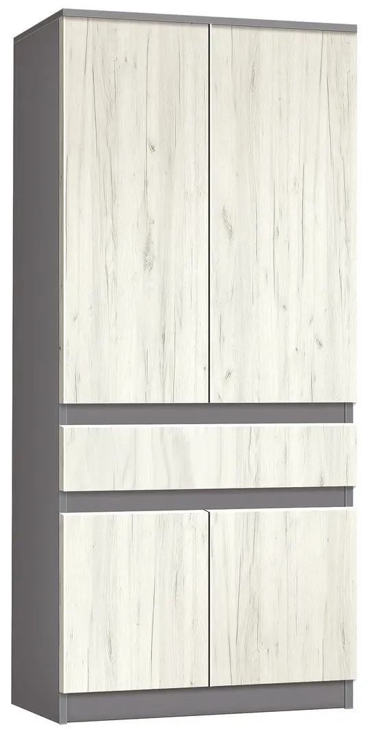Шкаф Modern Komfi 80cm (Slate Gray/Craft Oak White)