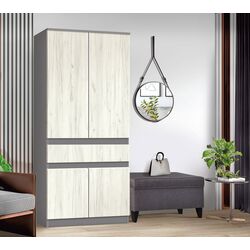 Шкаф Modern Komfi 80cm (Slate Gray/Craft Oak White)