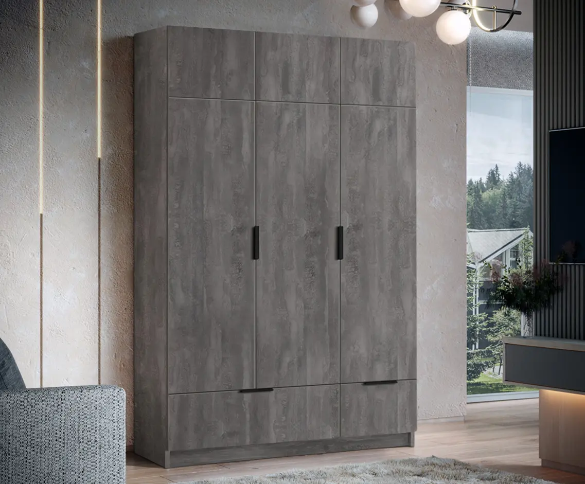 Dulap Modern Komfort 135cm (Iron Stone)